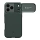 Spigen Optik Armor MagSafe dėklas iPhone 17 Pro Max, žalias