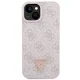 Guess Crossbody 4G Metal Logo dėklas iPhone 15 Plus telefonui, rožinis