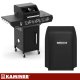 Dujinis kepsninė Kaminer Varen Black 3.0, 10kW su uždangalu ir iešmu