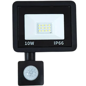 Lauko LED prožektorius su judesio ir sutemų jutikliu 10W 6000K IP66