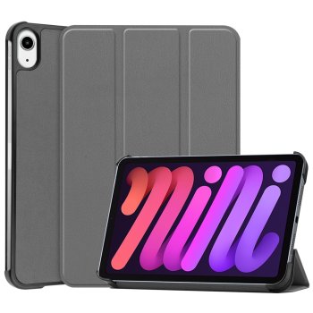 Apple iPad mini (2024) (A2995) atverčiamasis dėklas Trifold, pilkas
