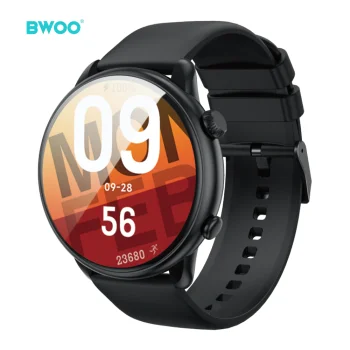 Išmanusis laikrodis BWOO WA-10 1.32” AMOLED, juodas