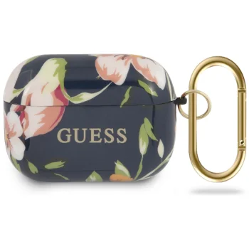 Guess GUACAPTPUBKFL03 AirPods Pro Case Flower Collection, Blue