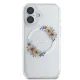 Guess iPhone 16 dėklas IML Flowers Wreath MagSafe, skaidrus
