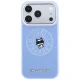Karl Lagerfeld Point & Choupette Sketch MagSafe dėklas iPhone 18 Pro / 17 Pro, mėlynas
