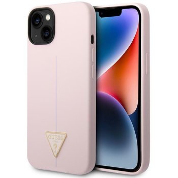 Guess Silicone Triangle Case for iPhone 14 Plus - Violet
