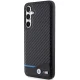 BMW Leather Carbon dėklas Samsung Galaxy S23 FE S711 BMHCS23FE22NBCK, juodas
