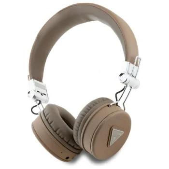 Guess GUBH70PGTSPSW On-Ear Wireless Bluetooth 5.3 ENC Headphones, Brown