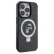 Karl Lagerfeld iPhone 14 Pro dėklas Ring Stand Karl & Choupette MagSafe, juodas