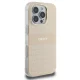 DKNY Repeat Texture Pattern & Stripe MagSafe dėklas iPhone 16 Pro, rožinis
