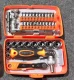 Įrankių rinkinys su Torx antgaliais ir galvutėmis 5-14 mm, 38 dalių