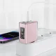 Acefast A45 GaN 65W tinklo įkroviklis su 3 jungtimis (1xUSB, 2xUSB-C), pilkas