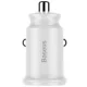 Baseus Grain automobilinis įkroviklis, 2x USB, 5V, 3.1A, baltas