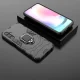 Smūgiams atsparus dėklas Samsung Galaxy A24 4G su žiedu Ring Armor, juodas