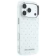 Karl Lagerfeld IML Rhinestones Allover dėklas iPhone 17 / 18 Pro Max, baltas