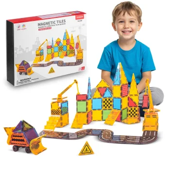 Ricokids RK-780 edukaciniai magnetiniai konstruktoriai, 90 dalių