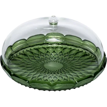 Padėklas tortui su gaubtu Guzzini Vanity Ø 30 cm, žalias