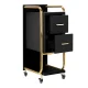 Gabbiano Solo Hairdressing Trolley Black/Gold