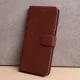 Atverčiamas dėklas Smart Velvet telefonui Xiaomi Redmi 15 4G / 5G EU, rudas