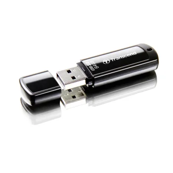 USB atmintinė Transcend JetFlash 350 64 GB USB 2.0, juoda
