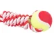 Šunų žaislas su kamuoliuku ir virve, 34 cm