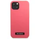 Karl Lagerfeld Liquid Glitter Logo dėklas Apple iPhone 13 rožinis