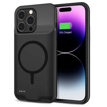 Dėklas su išorine baterija Tech-Protect PowerCase MagSafe iPhone 15 Pro, 7000mAh