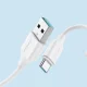 Joyroom Long-Lasting Series A9 USB-A / USB-C laidas 3A 2m, baltas