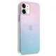 Guess iPhone 12 mini dėklas 4G 3D Pattern Collection, mėlynai rožinis