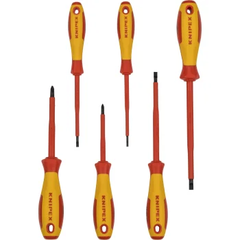 Knipex 00 20 12 V01 atsuktuvų rinkinys, 6 vnt., raudonas / geltonas