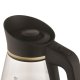 Prime3 SEK51 Electric Kettle, 1.5 Liter Glass Water Boiler, Gold