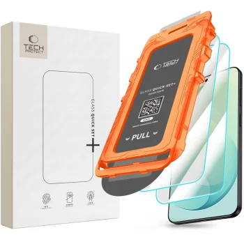 Tech-Protect Quick Set+ tempered glass for Samsung Galaxy S26 FE, 2-pack