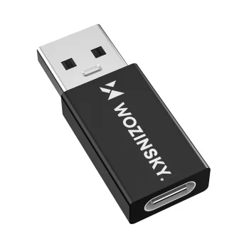 Wozinsky WAAC-01 USB-A į USB-C OTG adapteris, 10 Gb/s, 3 A, juodas