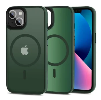 Dėklas Tech-Protect MagMat MagSafe skirtas iPhone 13, Matte Green