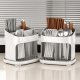 Kitchen Cutlery Drainer and Organizer, White