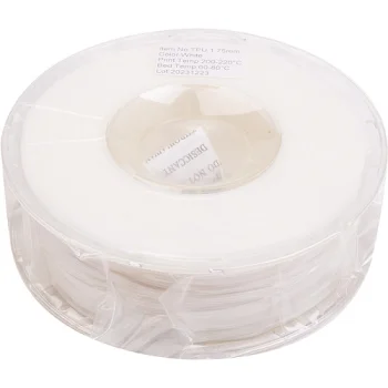 3D spausdintuvo filamentas TPU, 1.75 mm, 1 kg, baltas