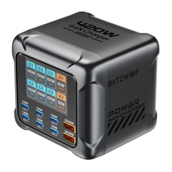 Blitzwolf BW-S33 420W 8-portų įkroviklis