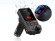 FM moduliatorius su Bluetooth 5.0 ir USB QC, juodas