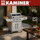 Kaminer Varen 4.0 Gas Grill 3+1 13.5kW, Silver