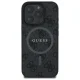 Guess 4G Ring Classic Logo MagSafe dėklas, skirtas iPhone 16 Pro Max, juodas