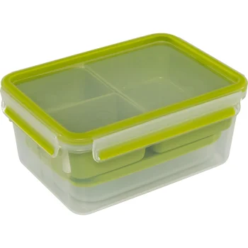 Maisto indelis EMSA Clip & Go XL su įdėklais 2,2 l, skaidrus / žalias