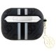Guess AirPods Pro 2 dėklas 4G Printed Stripes Charm, juodas