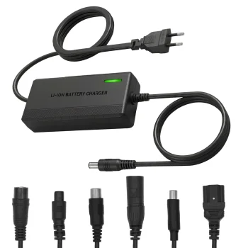 Universalus elektrinio paspirtuko įkroviklis Maclean MCE665, 54.6V DC, 2A, 110W, 6 antgaliai