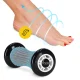 Spiked Massage Roller 4FIZJO Spike Roller 17 cm, Grey-Black