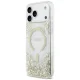 Guess Resin Bottom Glitter MagSafe dėklas skirtas iPhone 18 Pro Max / 17 Pro Max, auksinis
