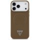\"Guess Triangle Logo MagSafe\" dėklas iPhone 17 Pro, rudas