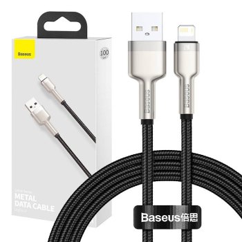 USB to Lightning Cable Baseus Cafule CALJK-A01 2.4A 1m Black