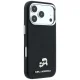 Dėklas Karl Lagerfeld Grained Heads Metal MagSafe, iPhone 17 / 18 Pro Max, juodas