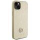 Guess dėklas iPhone 15 Plus telefonui 4G Strass Metal Logo, auksinis