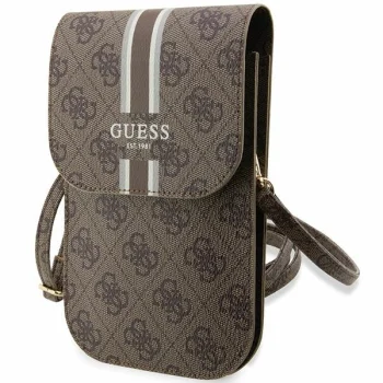 Guess 4G Stripe rankinė telefonui, ruda